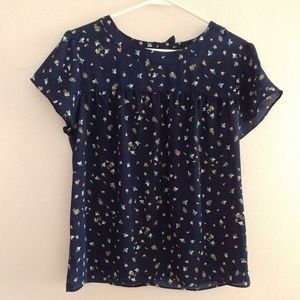 Lauren Conrad Hummingbird Blouse L